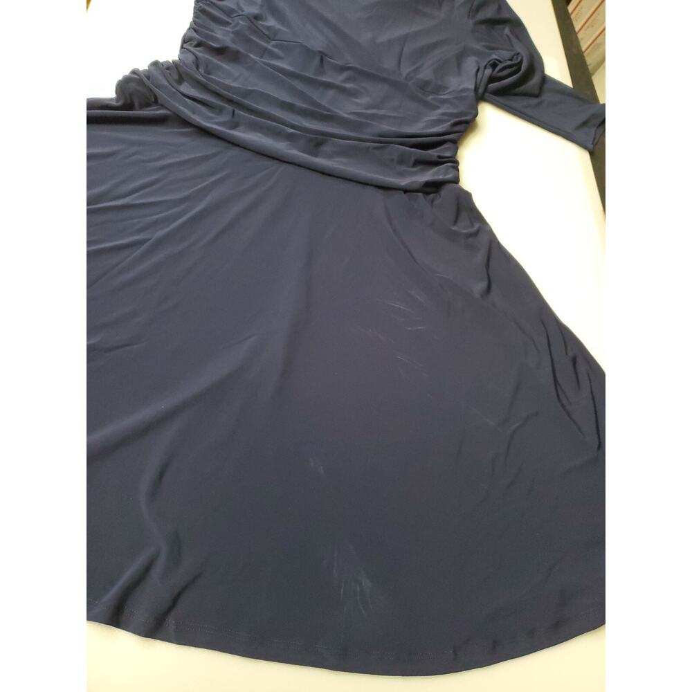 Rekucci Women's Slimming 3/4 Sleeve Fit-and-Flare Tummy Control Dress - Picture 5 of 6